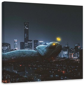 Gario Obraz na plátne Chameleón v meste - Zehem Chong Rozmery: 30 x 30 cm
