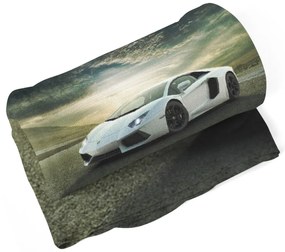 Sablio Deka Biele Lamborghini - 150x120 cm