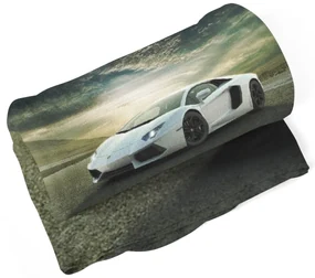 Sablio Deka Biele Lamborghini - 150x120 cm