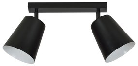 PRISM 2 | moderná stropná lampa dvojitá Farba: Čierna/Biela