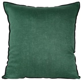 Obliečka na vankúš Linen/5/B 45x45 zelená čierna 405209