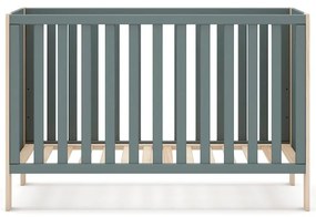 Postieľka 60x120 cm v prírodnej farbe/sivozelená Esteban – Marckeric