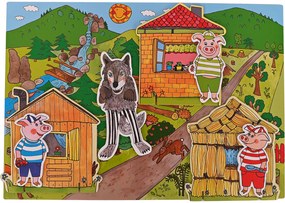 MARIONETINO – Bábkové divadlo: O troch prasiatkach a o kozliatkach (15 bábok, 2 rozprávky)