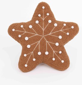 Vianočný vankúšik - Perníček vločka