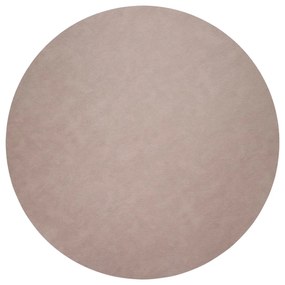 Kožený koberec Circle – teplý sivý
