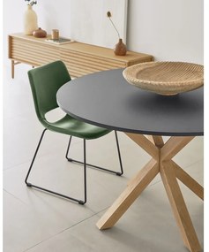 Zelená jedálenská stolička Kave Home Zahara