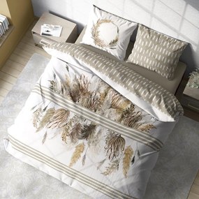 BAVLNENÉ SATÉNOVÉ OBLIEČKY 160x200 + 2 x (70x80) BOHO 003