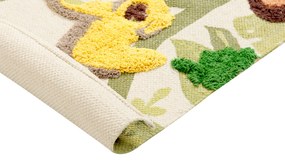 Detský bavlnený koberec 80 x 150 cm viacfarebný JANHTO Beliani
