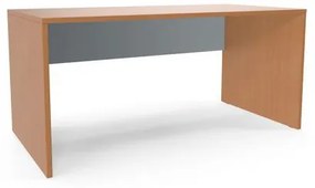 Kancelársky stôl Viva, 160 x 80 x 75 cm, rovné vyhotovenie, buk/sivý
