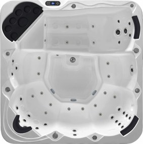 Celoročná vírivka do záhrady 216x216x95 6 farieb odolná voči Uv žiareniu pre 6 osôb