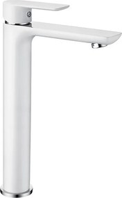 Mexen Alfa vysoká umývadlová batéria, biela-chrómová, 745710-02