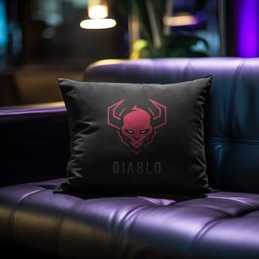 Dekoračný vankúš Diablo Chairs, čierny
