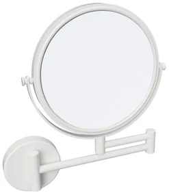 Sapho Sapho, X-ROUND WHITE závesné kozmetické zrkadlo, priemer 180mm, obojstranné, biela, XR006W