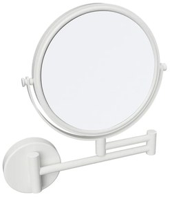 Sapho Sapho, X-ROUND WHITE závesné kozmetické zrkadlo, priemer 180mm, obojstranné, biela, XR006W
