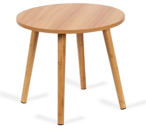 Okrúhle konferenčné stolíky v prírodnej farbe v súprave 2 ks ø 60 cm Luke – Bonami Essentials