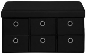 Livarno home Lavica s úložným priestorom (čierna)  (100370809)