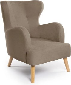 Béžové kreslo ušiak Noemye – Bonami Selection