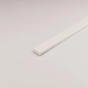 Profil plochý PVC biely lesk 3x13x1000
