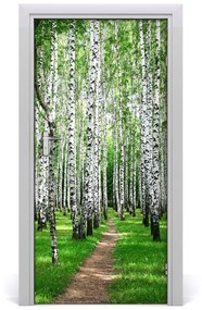 Fototapeta na dvere Břízová les 85x205 cm