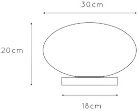 ONLI - Stolná lampa JANET 1xE27/6W/230V pr. 30 cm