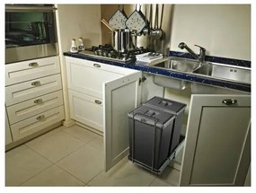 Elletipi Vstavaný odpadkový kôš ECOFIL - výsuvný, 18 l