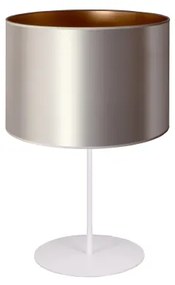 Duolla - Stolná lampa CANNES 1xE14/15W/230V pr. 20 cm strieborná/medená/biela