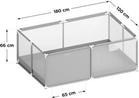Detská ohrádka Cozy 22 sivá