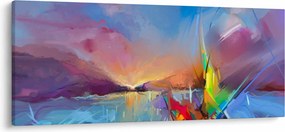 Obraz - Západ slnka (120x50 cm)