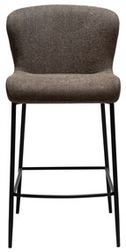 GLAM ČALÚNENÁ BAROVÁ STOLIČKA brown/black