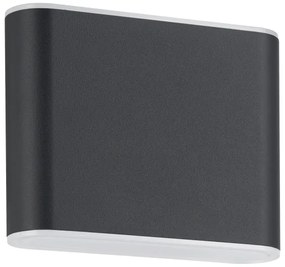 Eglo 901025 - LED Vonkajšie nástenné svietidlo GRUTTI 2xLED/2,9W/230V IP65