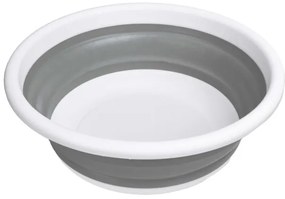 Kôš na bielizeň ELBA COMPACT 9 sivý / biely 9 l