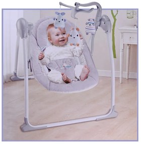 Elektrické hojdacie kreslo s uspávankami a zvukmi prírody ZA4693