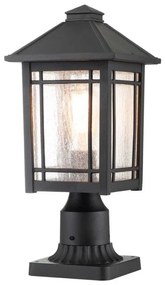 Quoizel QZ-CEDAR-POINT3-M-BK - Vonkajšia lampa CEDAR POINT 1xE27/60W/230V IP44