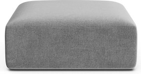 Svetlosivá zamatová podnožka Campi – Cosmopolitan Design