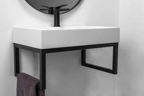 Rea Goya závesný rám pre umývadlo 50 x 46 cm, čierna, REA-U8667