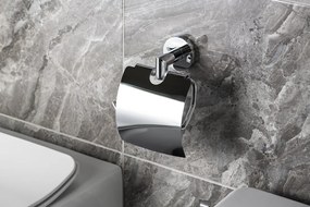 Sapho Sapho, X-ROUND držiak toaletného papiera s krytom, chróm, XR702