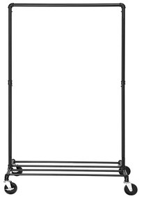 Stojan na oblečenie, čierny