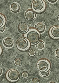 Koberce Breno Metrážny koberec DROPS 92, šíře role 400 cm, zelená, viacfarebná