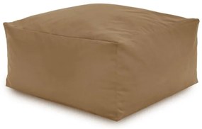 Plyšová taburetka béžová