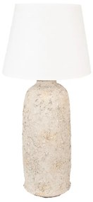 Béžová stolná lampa TERRACOTTA Ø35*74