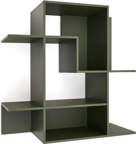 Zelený modulárny policový systém 80x80x25 cm Ina – Kave Home