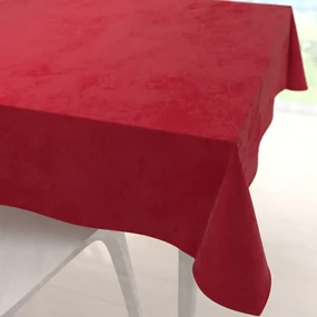Biante Veľký zamatový štvorcový obrus Velvet Prémium SVP-038 Sýto červený 170x170 cm