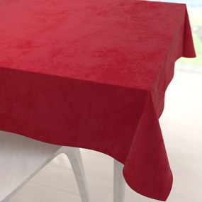 Biante Veľký zamatový štvorcový obrus Velvet Prémium SVP-038 Sýto červený 220x220 cm