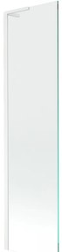 Mexen Next L, 1-krídlová vaňová zástena 50 x 150 cm, 6mm číre sklo, biely profil, 895-050-000-03-00-20