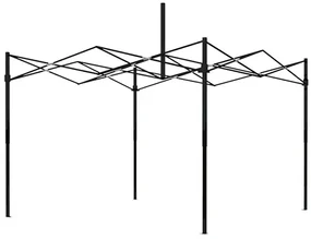 Trojstenný párty stan bez okien modrá 3m x 3m