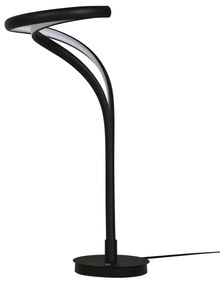 Dizajnová stmievateľná stolová lampa Twist čierna
