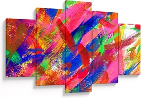 Obraz - Farebná abstrakcia (150x105 cm)