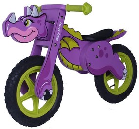 Detské odrážadlo-bicykel Milly Mally DINO violet