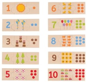 Bigjigs edukatívne puzzle počítanie