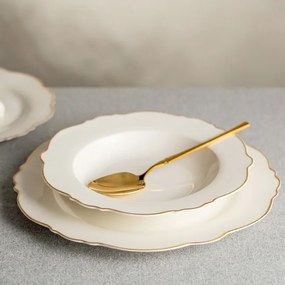 Hlboký tanier ELORIA biely 763694